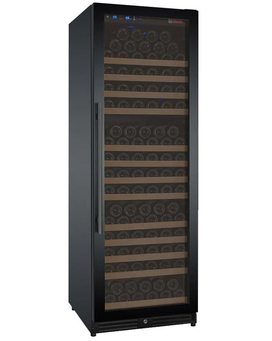 24" Wide FlexCount II Tru-Vino 177 Bottle Single Zone Black Right Hinge Wine Refrigerator