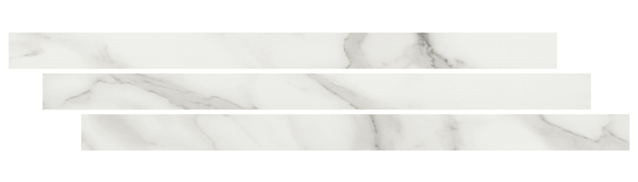 Calacatta Venosa Gold 0.75" Thick x 2.75" Width x 94" Luxury Vinyl Flush Stairnose Molding - MSI Everlife