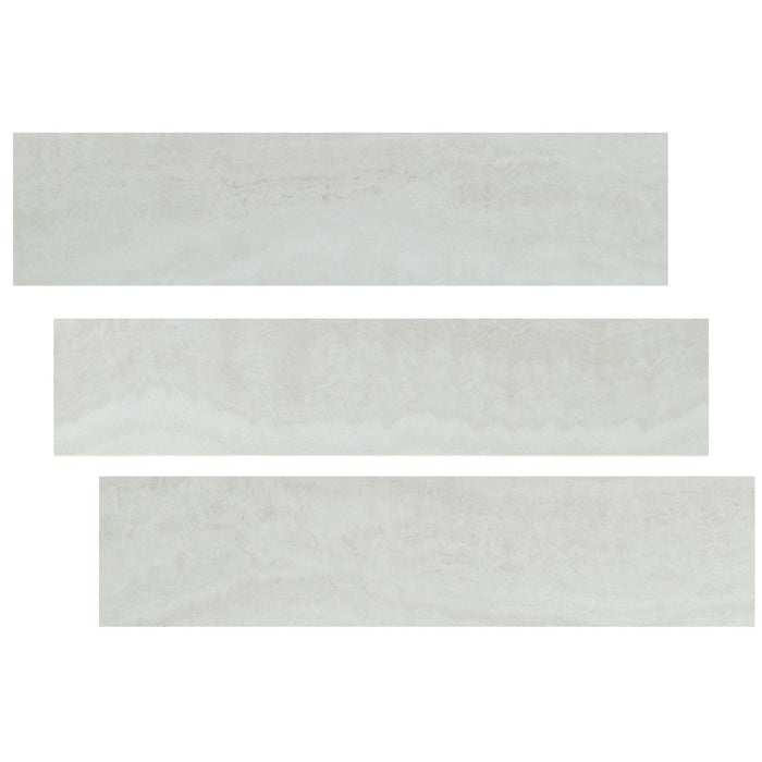 White Ocean 1.03" Thick x 2.23" Wide x 94" Length Luxury Vinyl Overlapping Stairnose Molding - MSI Everlife