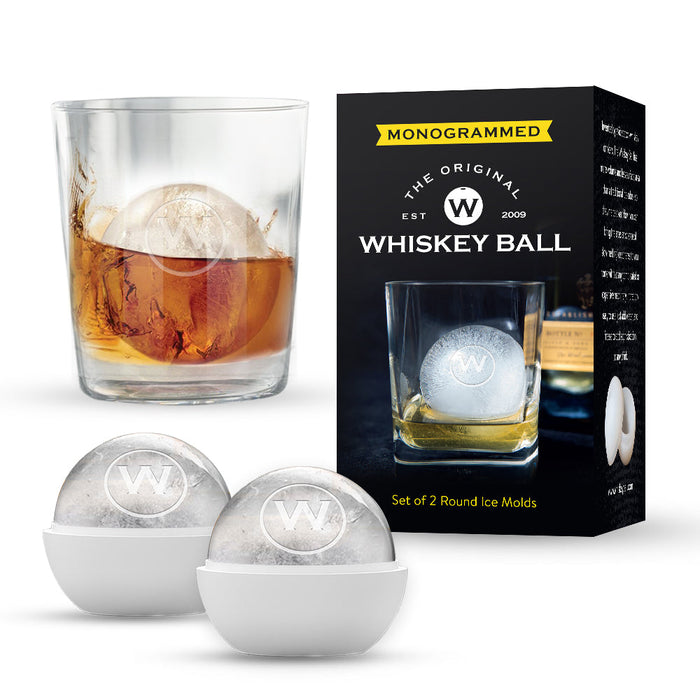 Monogrammed Whiskey Balls