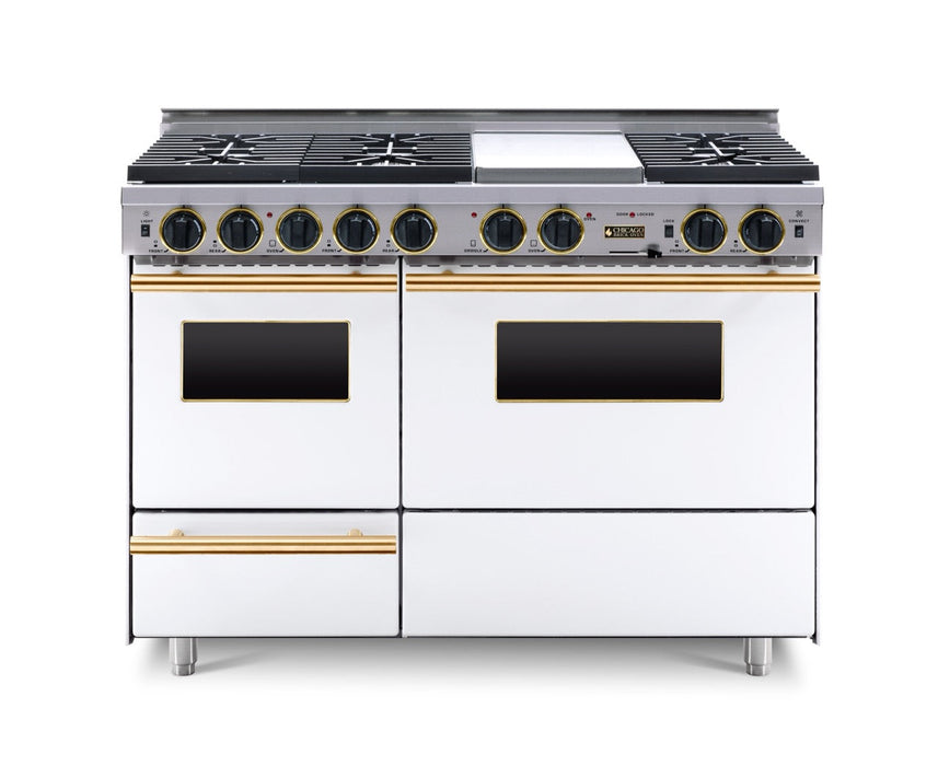 48” True Dual-Fuel Self-Cleaning Convection Range with Sealed Burners