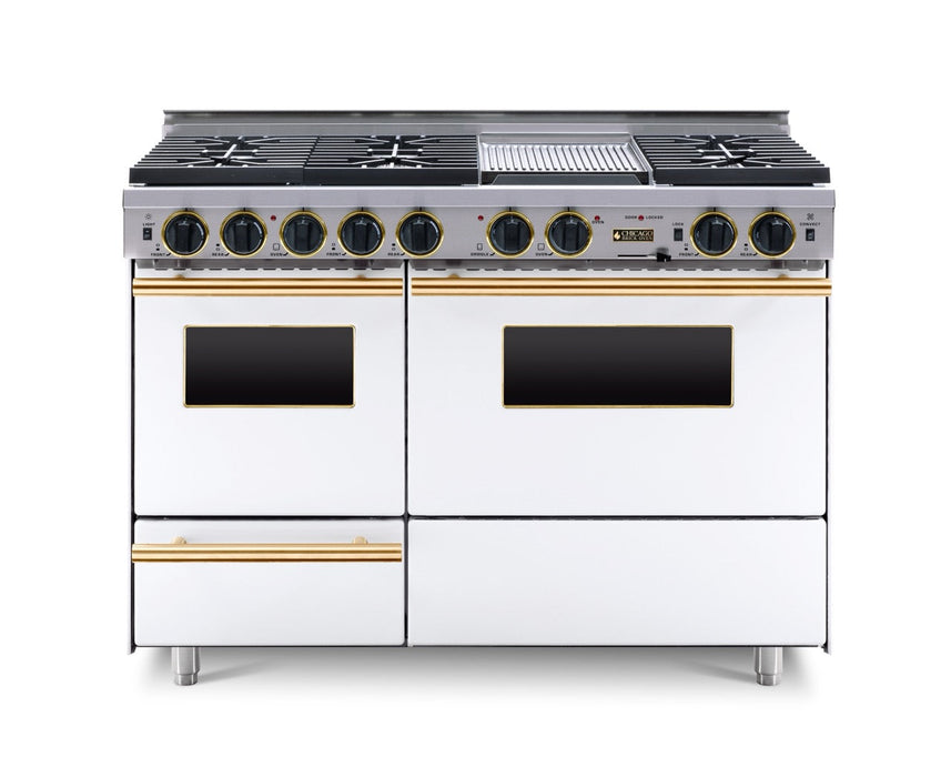 48” True Dual-Fuel Self-Cleaning Convection Range with Sealed Burners