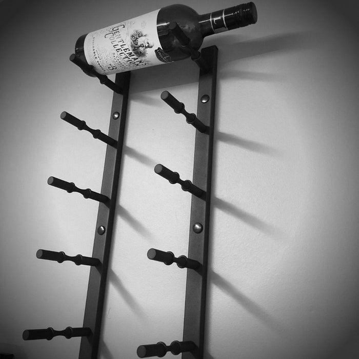 Wall Mounted Metal Rail Wine Racks