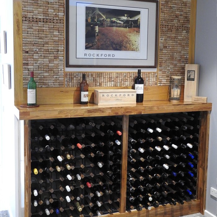 25 Bottle Diamond Cube Wine Rack | 18mm Thick