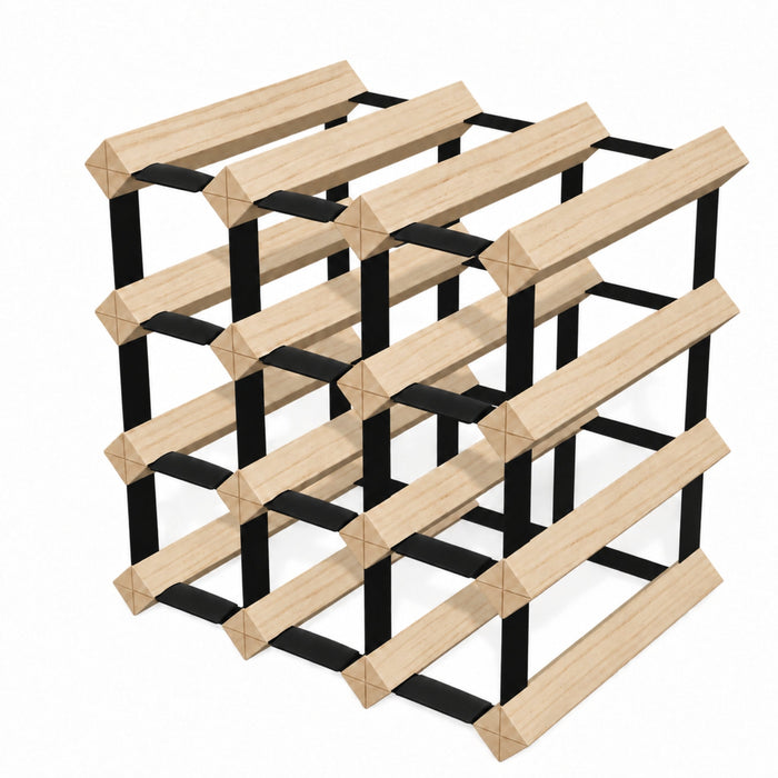 12-Bottle Timber Wine Rack | 3×3 Configuration