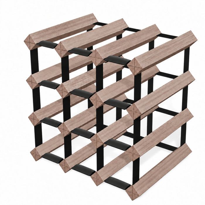 12-Bottle Timber Wine Rack | 3×3 Configuration