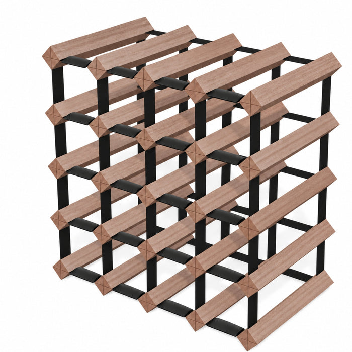 20-Bottle Timber Wine Rack | 4×4 Configuration