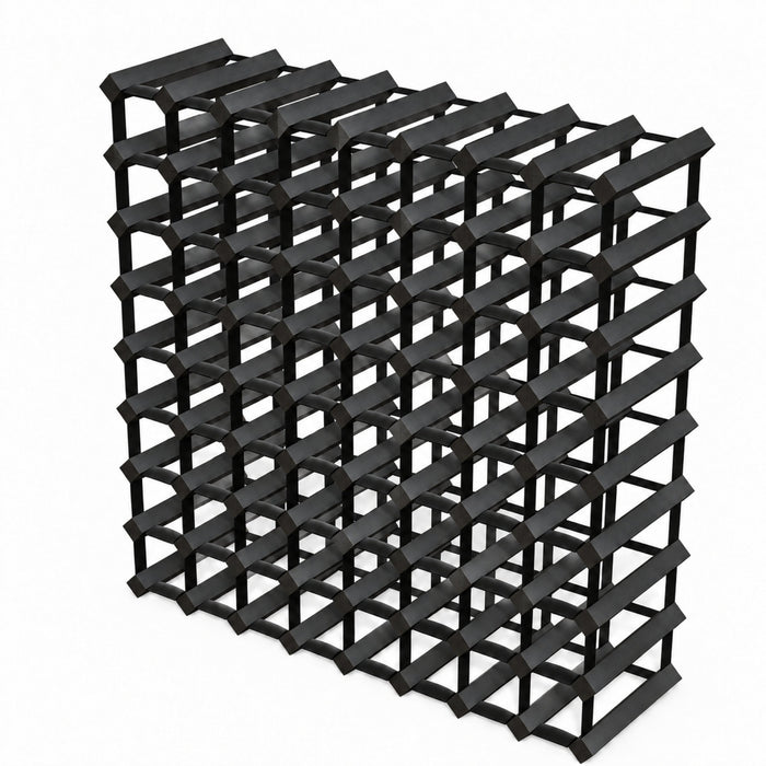 72-Bottle Timber Wine Rack | 8×8 Configuration