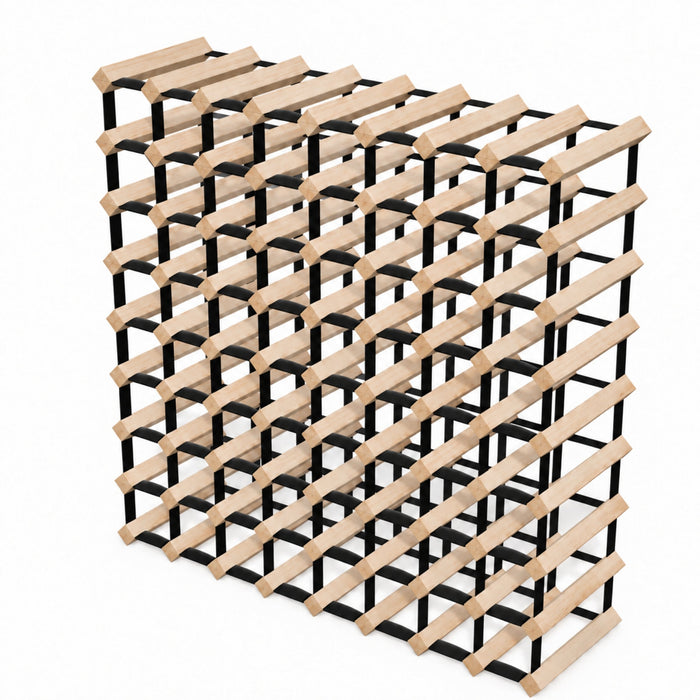 72-Bottle Timber Wine Rack | 8×8 Configuration