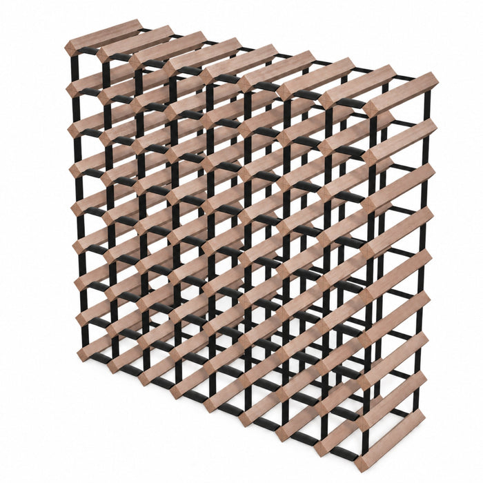 72-Bottle Timber Wine Rack | 8×8 Configuration
