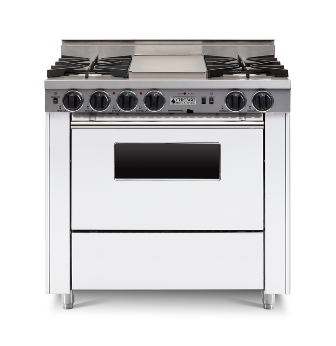 36” Dual-Fuel Self-Cleaning Convection Range - Open Burners