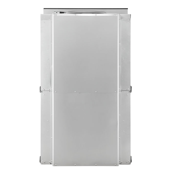 Forno Vomero 30-Inch Double Wall Oven, Black, 10 cu.ft Total Capacity, 7100W Convection, Mechanical Controls, Manuel Steam Clean