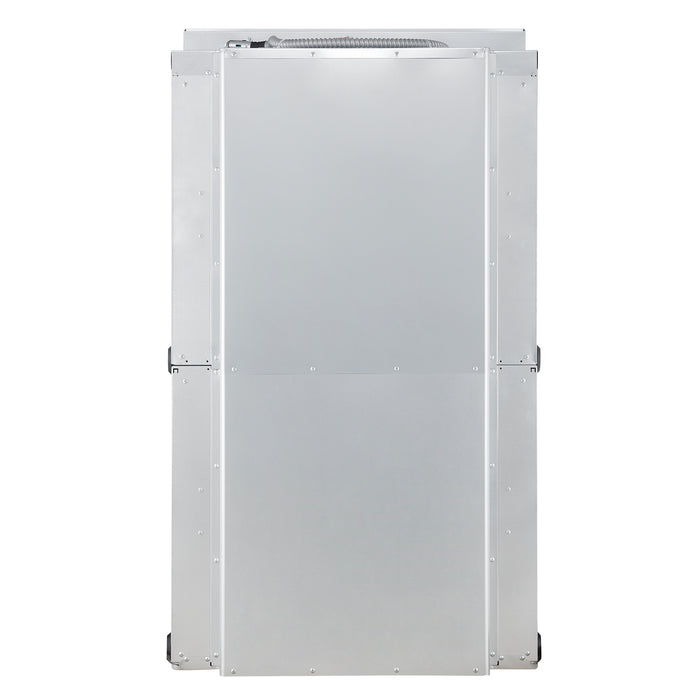 Forno Vomero 30-Inch Double Wall Oven, White, 10 cu.ft Total Capacity, 7100W Convection, Mechanical Controls, Manuel Steam Clean