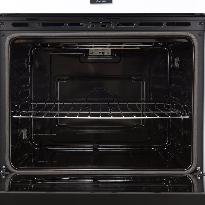 Forno Vomero 30-Inch Double Wall Oven, White, 10 cu.ft Total Capacity, 7100W Convection, Mechanical Controls, Manuel Steam Clean