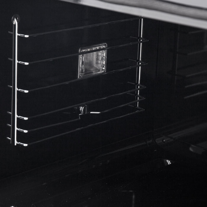 Forno Asti 30-Inch Double Electric Wall Oven with Upper French Doors in Black & Antique Brass, 7.36 cu. ft. Dual True Convection, 7,200W, Air Fry, Sous Vide, Self-Clean