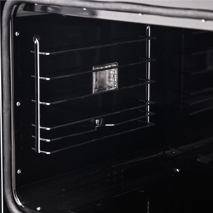 Forno Asti 30-Inch French Door Electric Wall Oven in White & Antique Brass, 3.68 cu. ft. True Convection, 3,600W, Air Fry, Sous Vide, Self-Clean