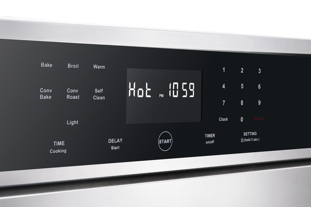 THOR Kitchen 30 in. Professional Self-Cleaning Wall Oven in Stainless Steel, HEW3001