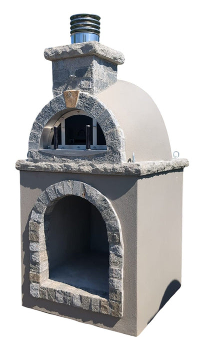 Traditional Wood Fired Brick Pizza Oven - Savannah with Matching Base