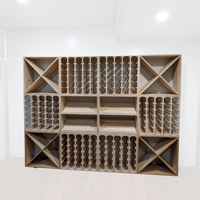 7 Bottle Display Wine Cube | 18mm Thick