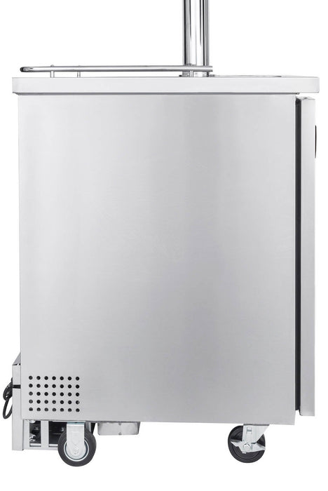 24" Wide Kombucha Single Tap All Stainless Steel Commercial Kegerator