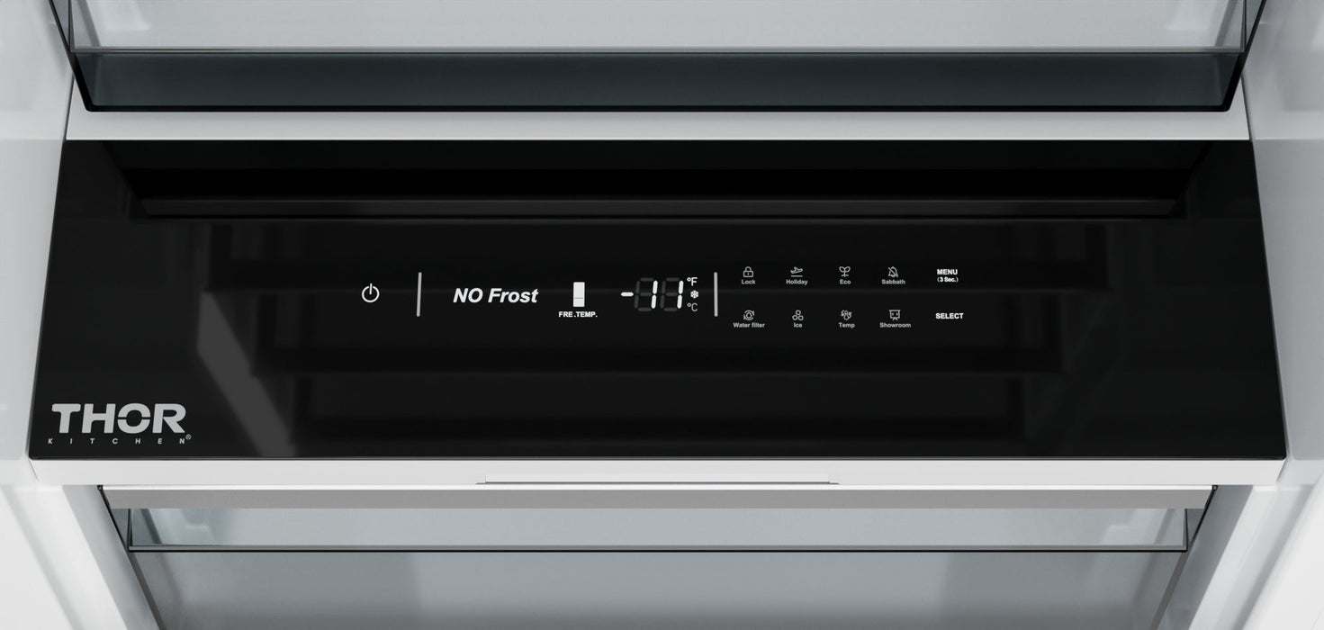 THOR Kitchen X-Series 24" 12.4 cu. ft. Panel Ready Built-In Freezer Column with Automatic Ice Maker, XRF24CFZ