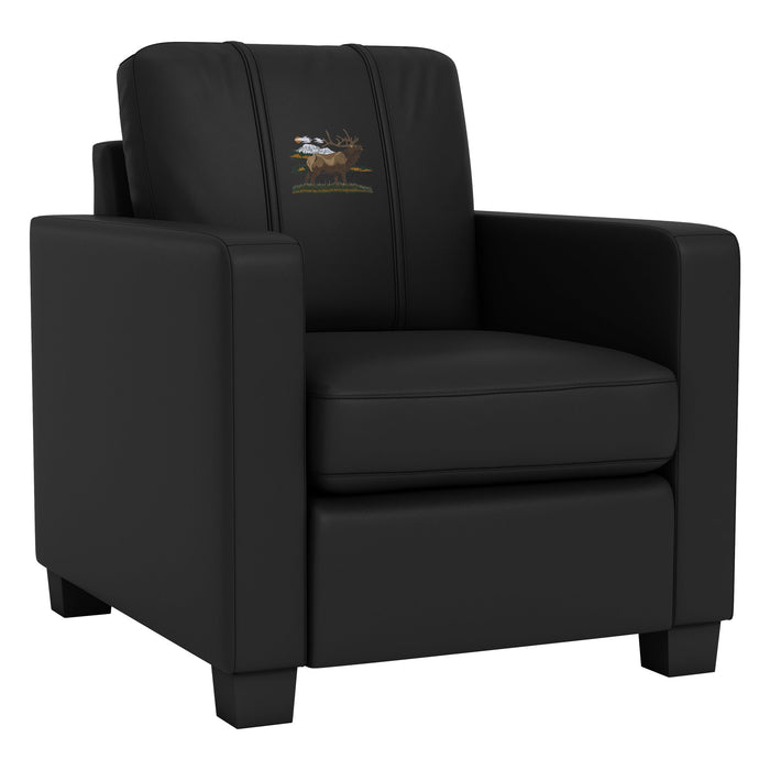 Dyno Stationary Club Chair with Elk Bugling Logo
