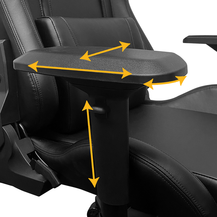Xpression Pro Gaming Chair with Blue Line Flag Vertical Logo