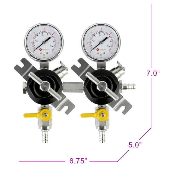 Commercial Grade Double Gauge Secondary Regulator