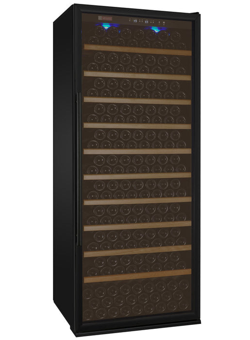 32" Wide Vite II Tru-Vino 277 Bottle Single Zone Black Right Hinge Wine Refrigerator