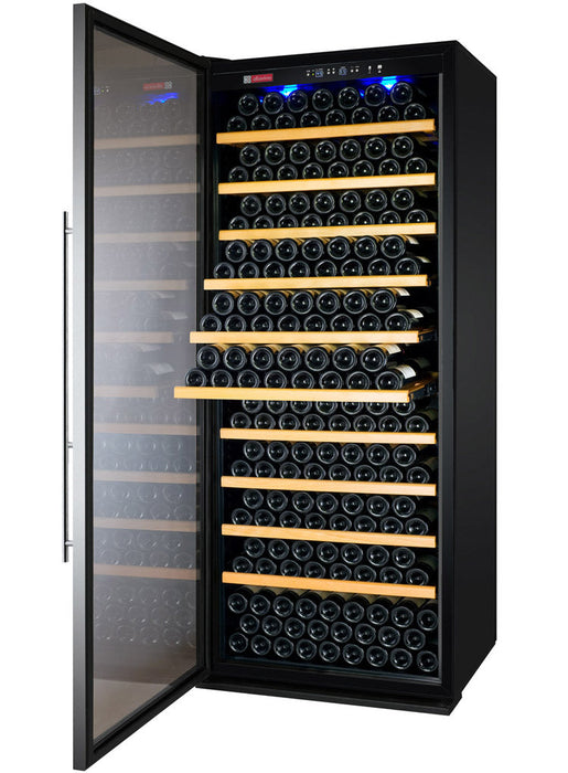 32" Wide Vite II Tru-Vino 305 Bottle Single Zone Stainless Steel Left Hinge Wine Refrigerator