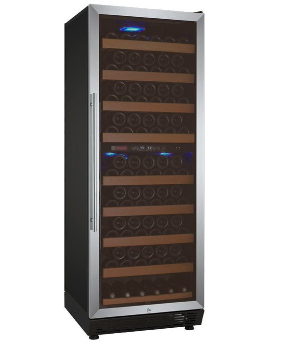 24" Wide Vite II Tru-Vino 99 Bottle Dual Zone Stainless Steel Right Hinge Wine Refrigerator