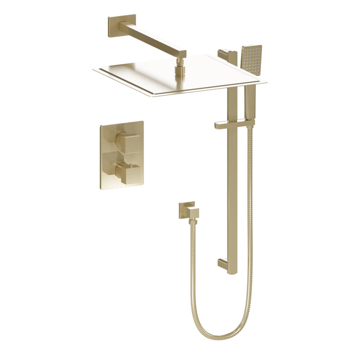 Z Line Shower System ZLINE Shower System in Polished Gold, CBY-SHS-T2-PG