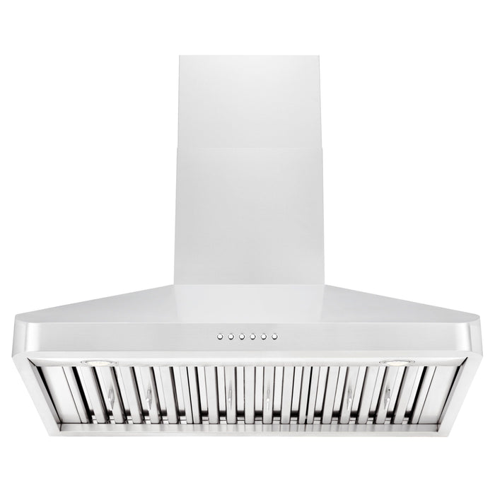 ZLINE 36 In. Alpine Series Ducted Wall Mount Range Hood in Stainless Steel, ALP100WL-36