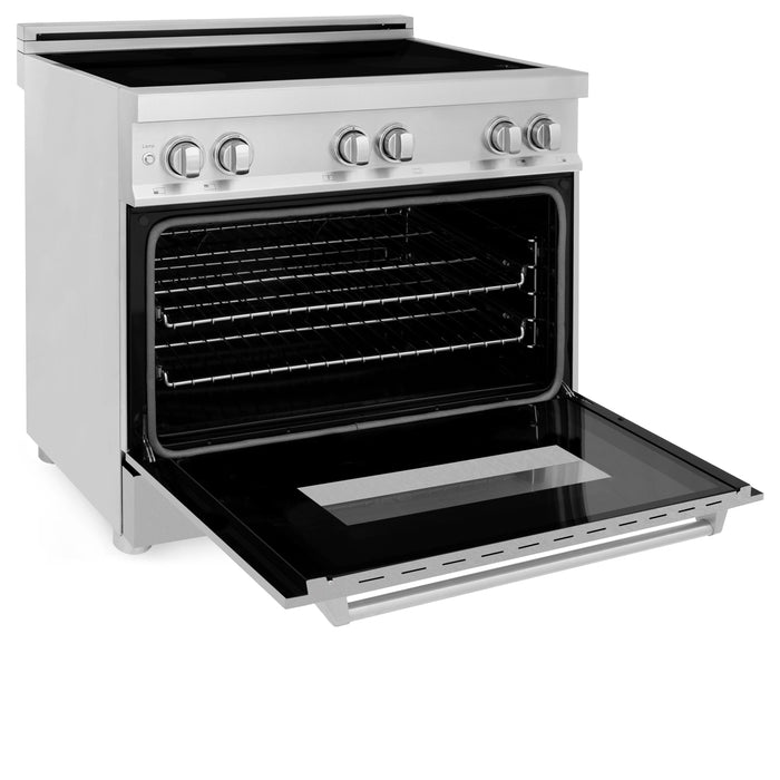 ZLINE 36 Inch 4.6 cu. ft. Induction Range with a 4 Element Stove and Electric Oven in DuraSnow® Stainless Steel, RAIND-SN-36