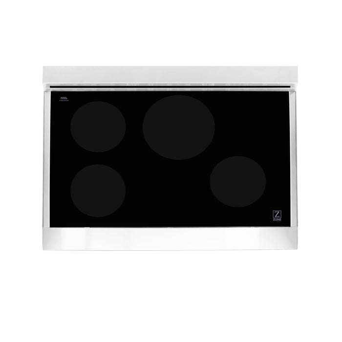 ZLINE 36 Inch 4.6 cu. ft. Induction Range with a 4 Element Stove and Electric Oven in DuraSnow® Stainless Steel, RAIND-SN-36