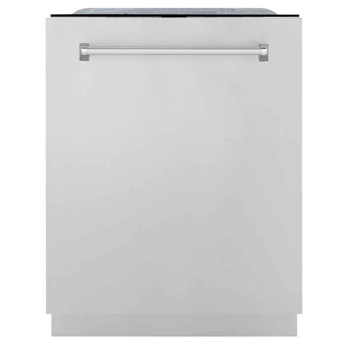 ZLINE Appliance Package - 30" Dual Fuel Range, Microwave Drawer, Range Hood, Refrigerator with Water and Ice Dispenser, Dishwasher, 5KPRW-RARH30-MWDWM