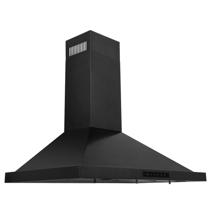 ZLINE Appliance Package - 36 in. Dual Fuel Range, Range Hood, Dishwasher in Black Stainless Steel, 3KP-RABRH36-DW