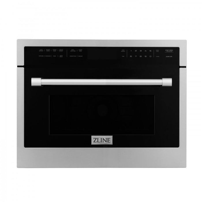 ZLINE Appliance Package - 48 In. Dual Fuel Range, Range Hood, Microwave Oven, 3 Rack Dishwasher, 4KP-RARH48-MODWV