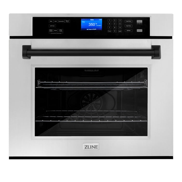 ZLINE Autograph Matte Black Package - 36" Rangetop, 36" Range Hood, Dishwasher, Built-In Refrigerator, Microwave Drawer, Wall Oven