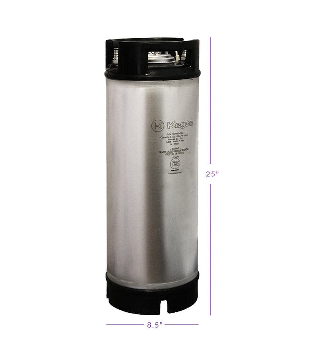 NSF Approved 5 Gallon Ball Lock Keg with Rubber Handle