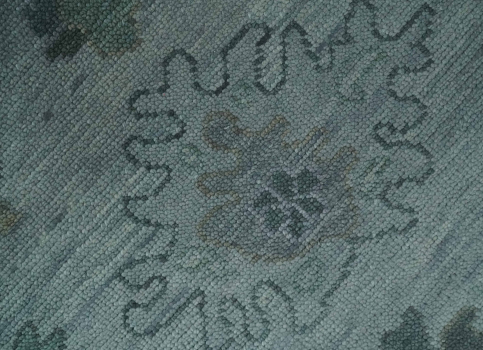 Antique look Bluish Gray Hand knotted Traditional Oushak Multi Size wool area Rug