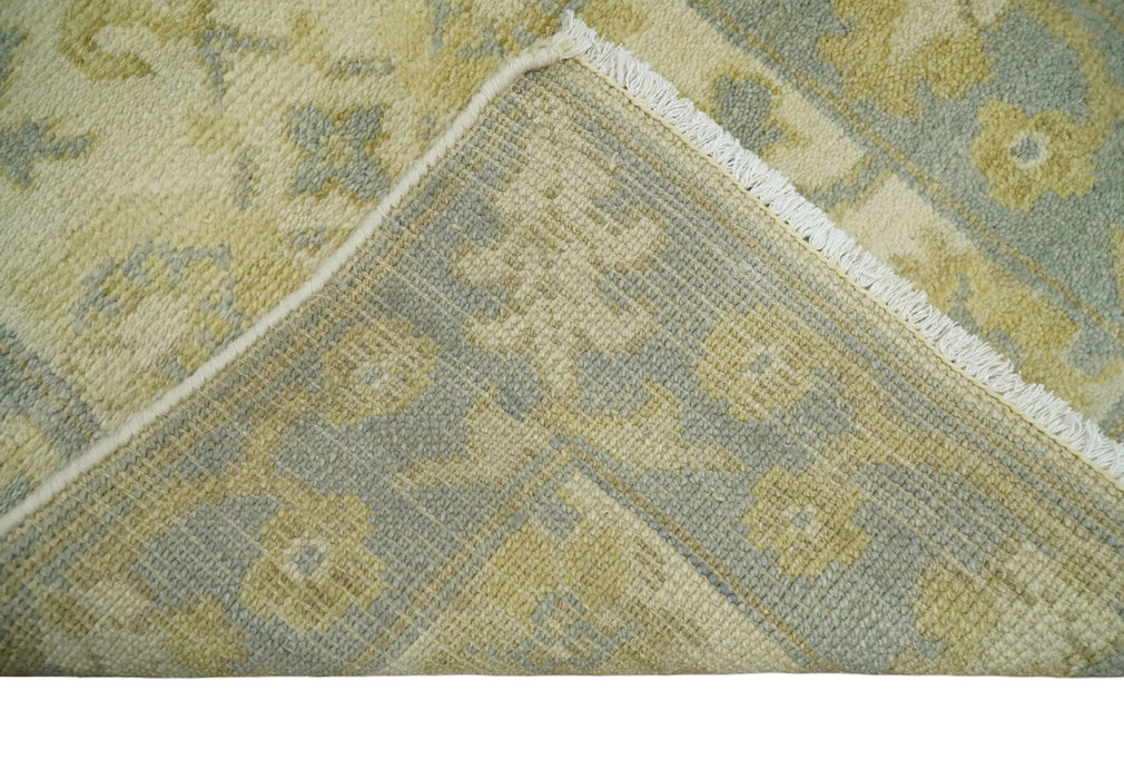 Antique Persian 2x3 Beige and Gray Hand Knotted Entryway Wool Area Rug | TRDWN123