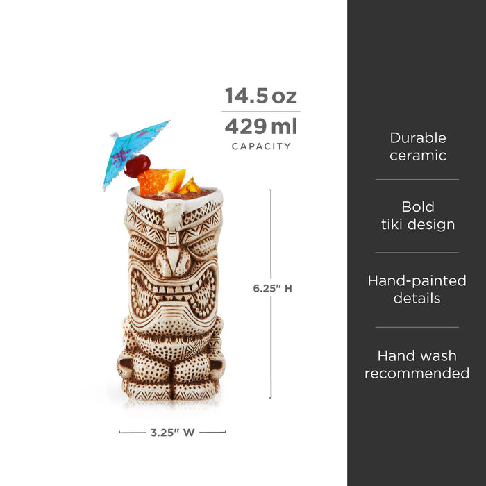 Pacific High Tide Tiki Mugs Set of 2