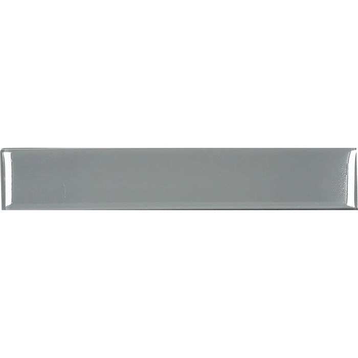 Gray Glossy 2"x12" Glass Pool Tile Earth Series - Aquatica Collection