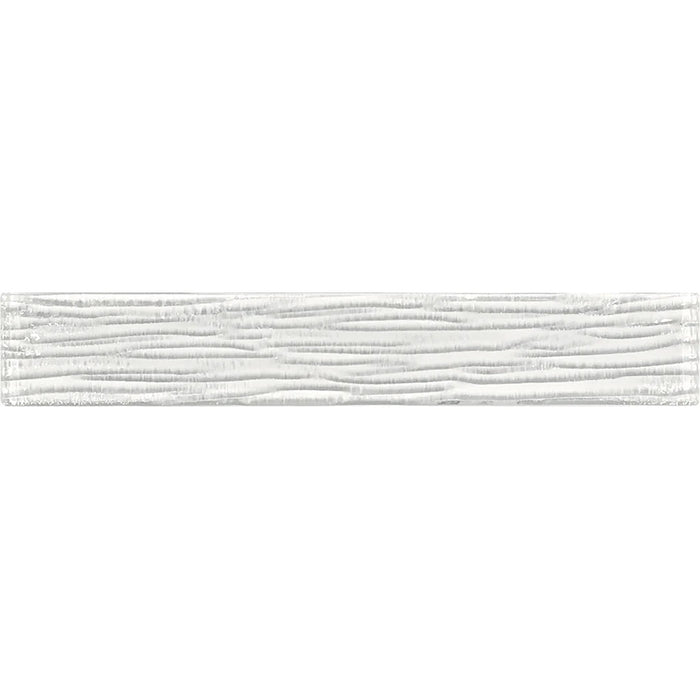 Snow Bamboo 2"x12" Glass Pool Tile Earth Series - Aquatica Collection