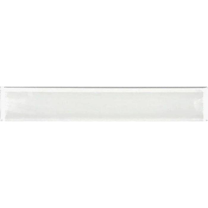 Snow Glossy 2"x12" Glass Pool Tile Earth Series - Aquatica Collection