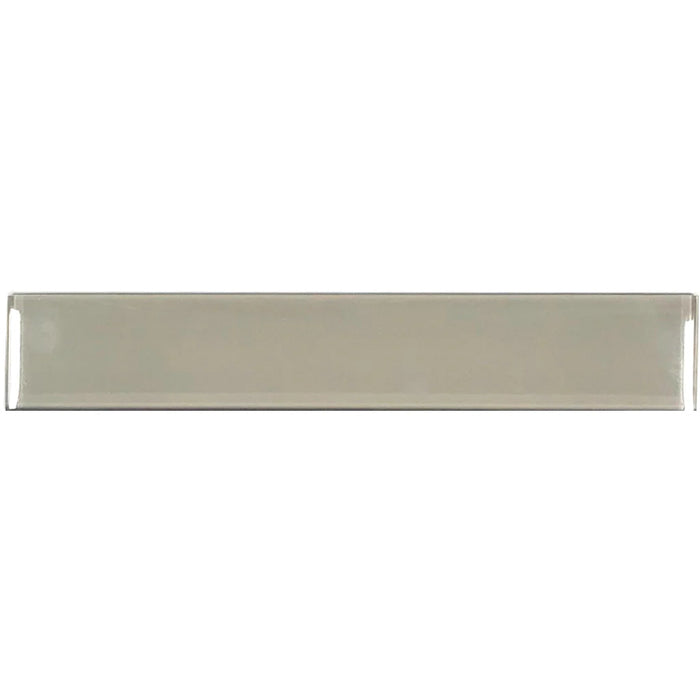 Taupe Glossy 2"x12" Glass Pool Tile Earth Series - Aquatica Collection