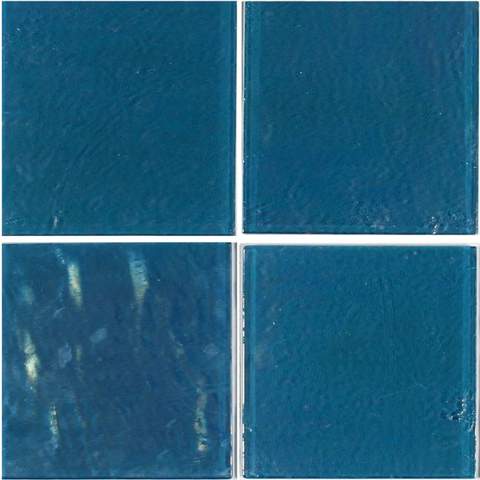 Turquoise 6"x6" Glass Pool Tile Elegant Glass Series - Aquatica Collection