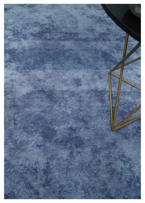 Art Silk 6x6 Round Modern Solid Violet Rug,  entryway, bedside, living room rug | VIS1
