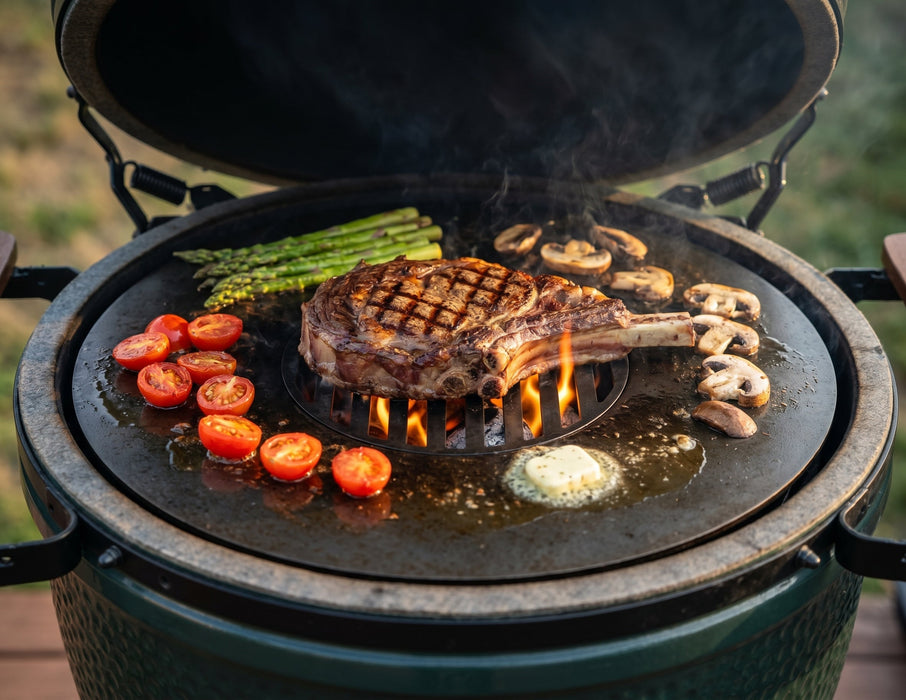 Arteflame Two-Piece Flat-Top Kit — Fits Big Green Egg® Grills